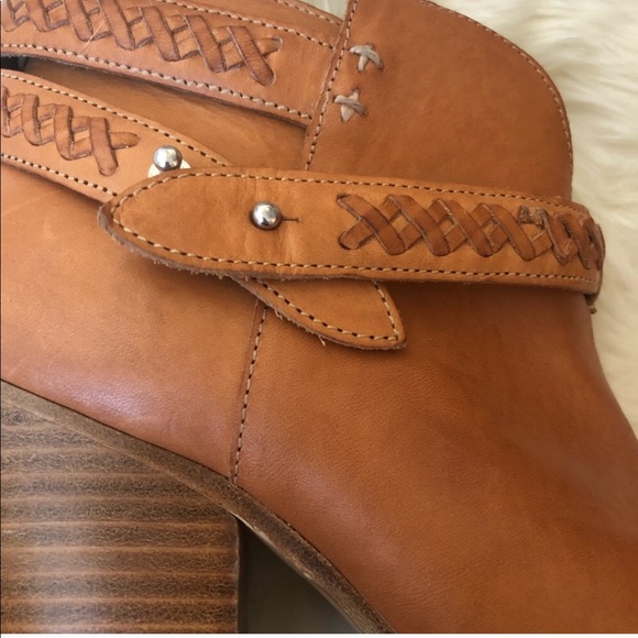 RAG & BONE Harrow Woven Ankle Booties Leather Cowboy Boots - Picture 6 of 8